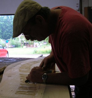 A carved wood sign from start to finish!